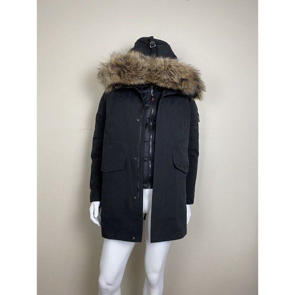 49 Winters Real Fur Trim Down-Filled Puffer Jacket and Coat 2000$ SIZE 3 L - Picture 2 of 12